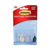 Command 17067CLR-C Utensil Hook, 0.5 lb, 3-Hook, Clear